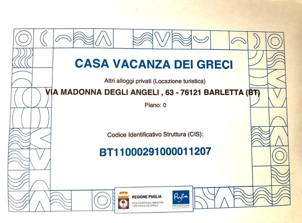 Casa Vacanza Dei Greci Barletta Exteriör bild